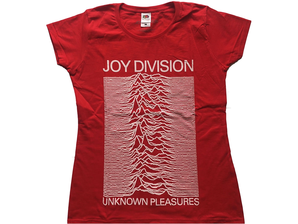 Camiseta ROCK OFF Joy Division - Unknown Pleasures Rojo (Talla: XL)