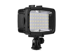 Lanterna De Vídeo Led 60 Luzes 1800lm 5500k À Prova D'água 40m Para Câmera E Celular