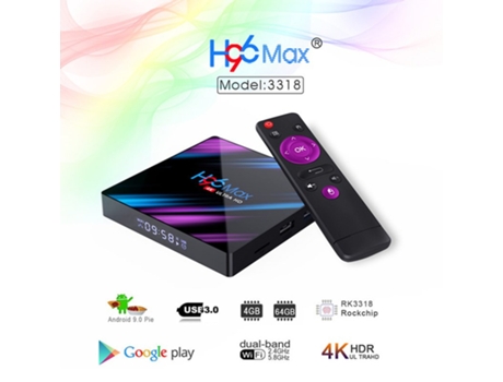 Box Smart Tv H96 MAX Británico 4G+32GB