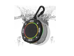 Altavoz Bluetooth con luz LED para ducha, estéreo, TF, inalámbrico, para trabajo, viajes y fiestas, Yizhood (gris)