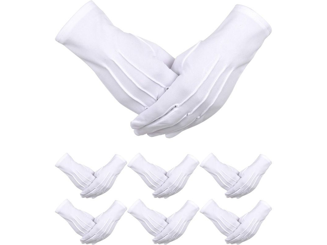 6 Pares De Guantes, Uniforme Para Desfile, Traje De Policía, Esmoquin, Guardia