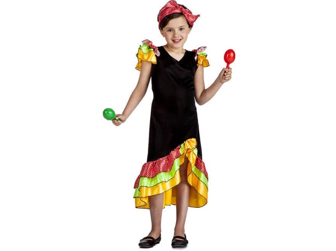 Disfraz de Niña DISFRAZZES Rumbera (Talla: 10 a 12 años)