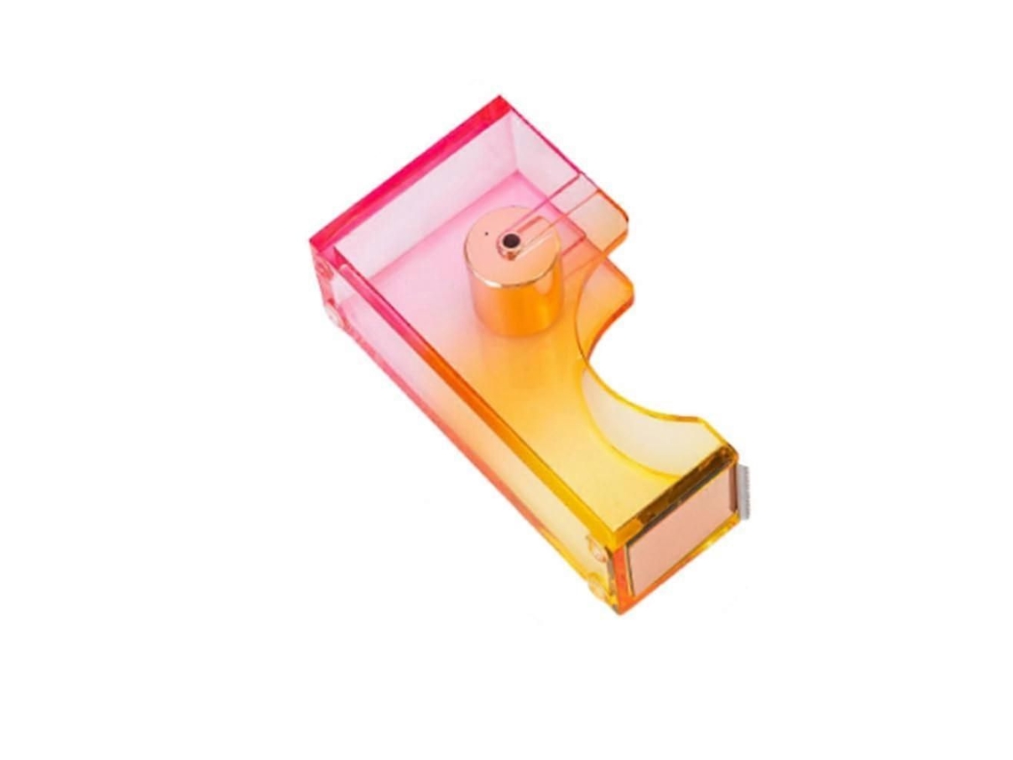 Dispensador de cinta de sobremesa, robusto y con base antideslizante, para un rollo de cinta.