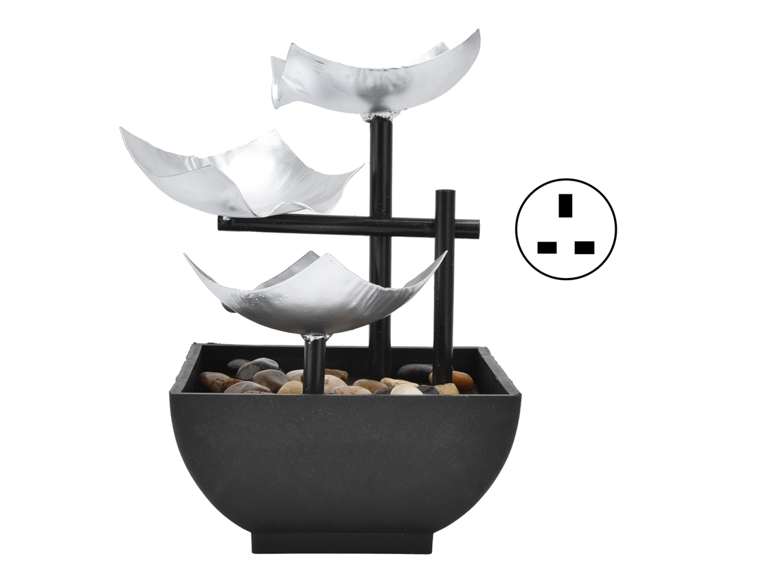 Fuente De Mesa De 3 Niveles Con Luz Led Para Decoración De Interiores Del Hogar/oficina, Enchufe Británico Ac220-240v