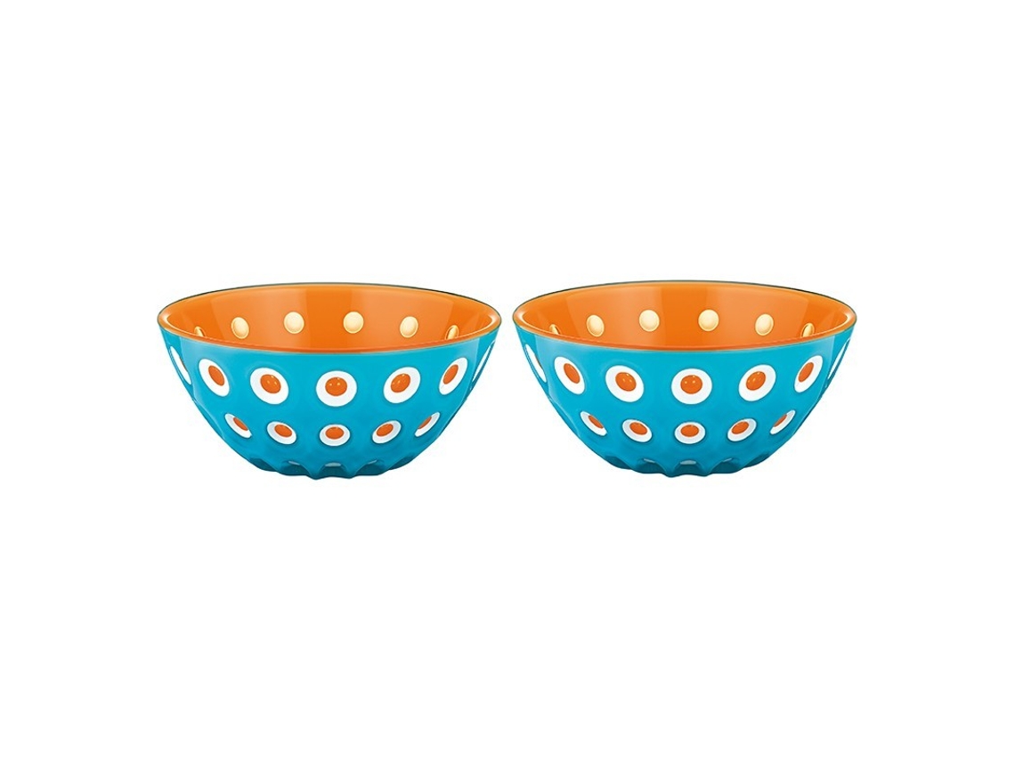 Conjunto de 2 Tazas 12Cm Azul/Blanco/Naranja - Le Murrine GUZZINI