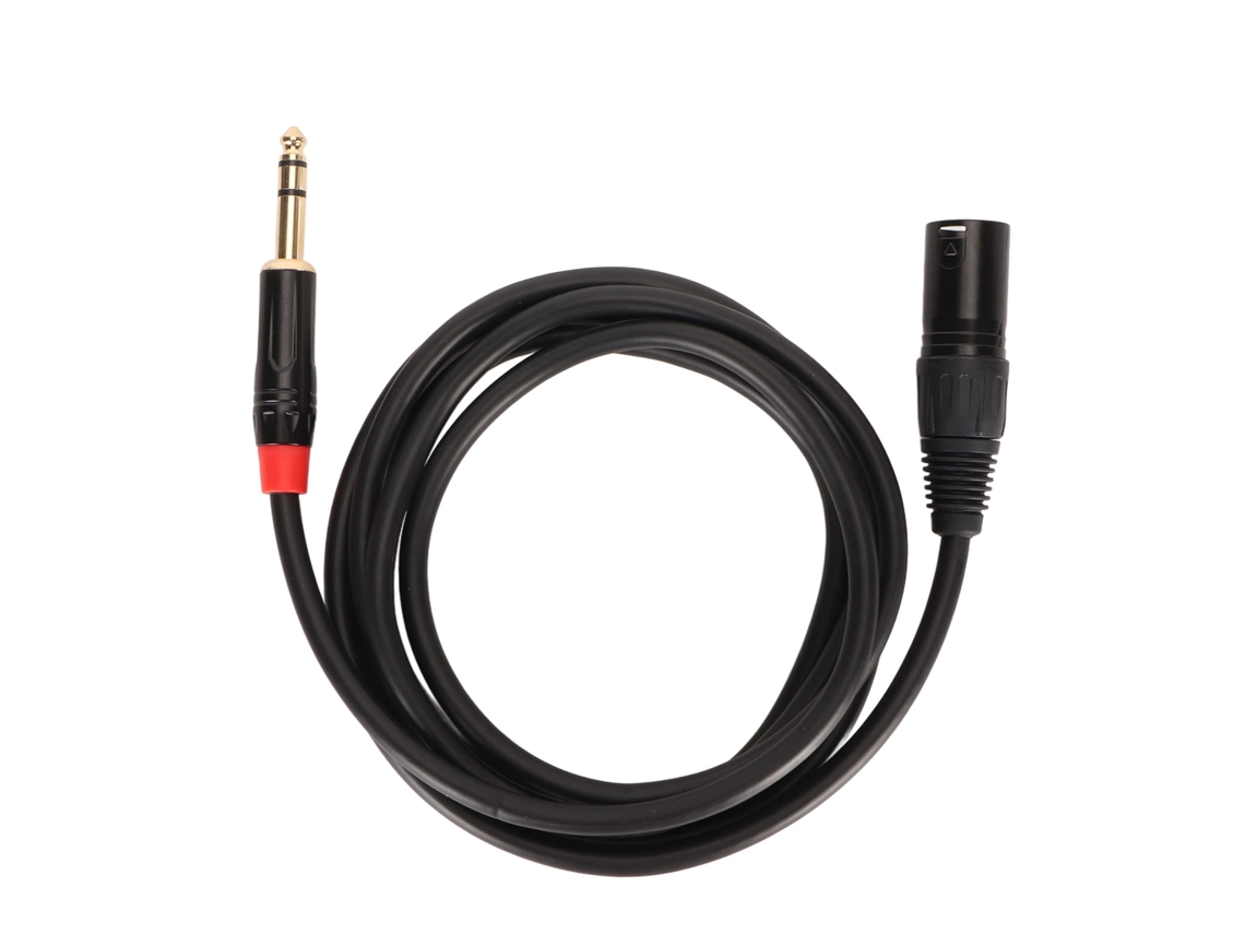 Cable De Audio Balanceado Xlr Macho A Trs De 6,35 Mm, 2 M, Para Micrófono, Guitarra Y Amplificador.