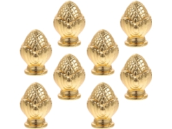 Juego De Decoración De 8 Piezas Para Lámpara De Pie, Accesorios Para Lámparas Con Acabado Dorado.