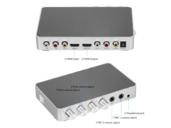 Mezclador De Sonido Para Karaoke Sistema De Audio Estéreo Digital Portátil Amplificador Hd 4k/2k Con Micrófono