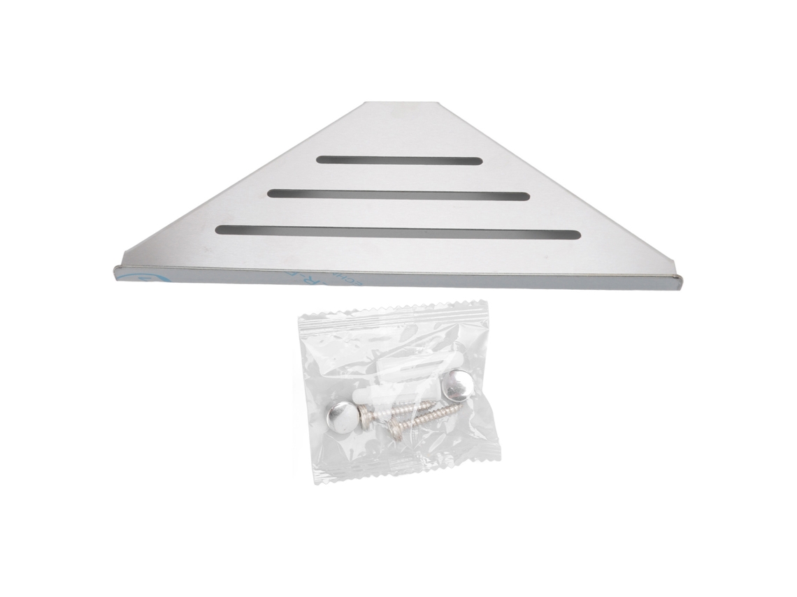 Estante triangular de acero inoxidable sin agujeros para ducha