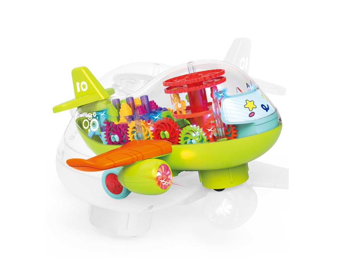Avión De Juguete Educativo Para Niños Con Luces, Música Y Ruedas - Tamaño Universal Para Bebés, Niños Y Niñas.