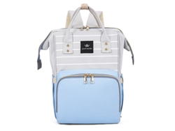 Mochila De Maternidad Czhhmart Cómoda Y Espaciosa Para Padres Modernos Azul Claro