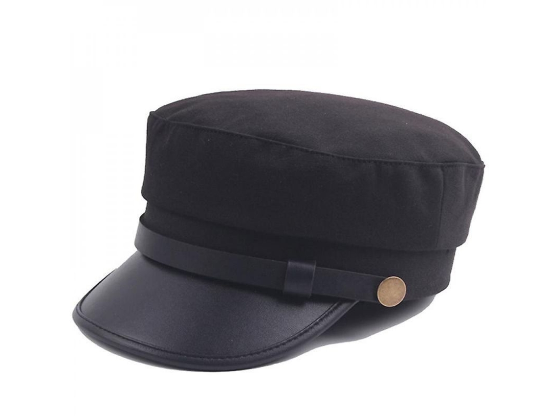 Gorra Unisex Con Visera, Estilo Baker Boy, Boina, Estilo Newsboy, Estilo Militar, Con Ala. Talla Única 56-58 Cm. Algodón + Pu.