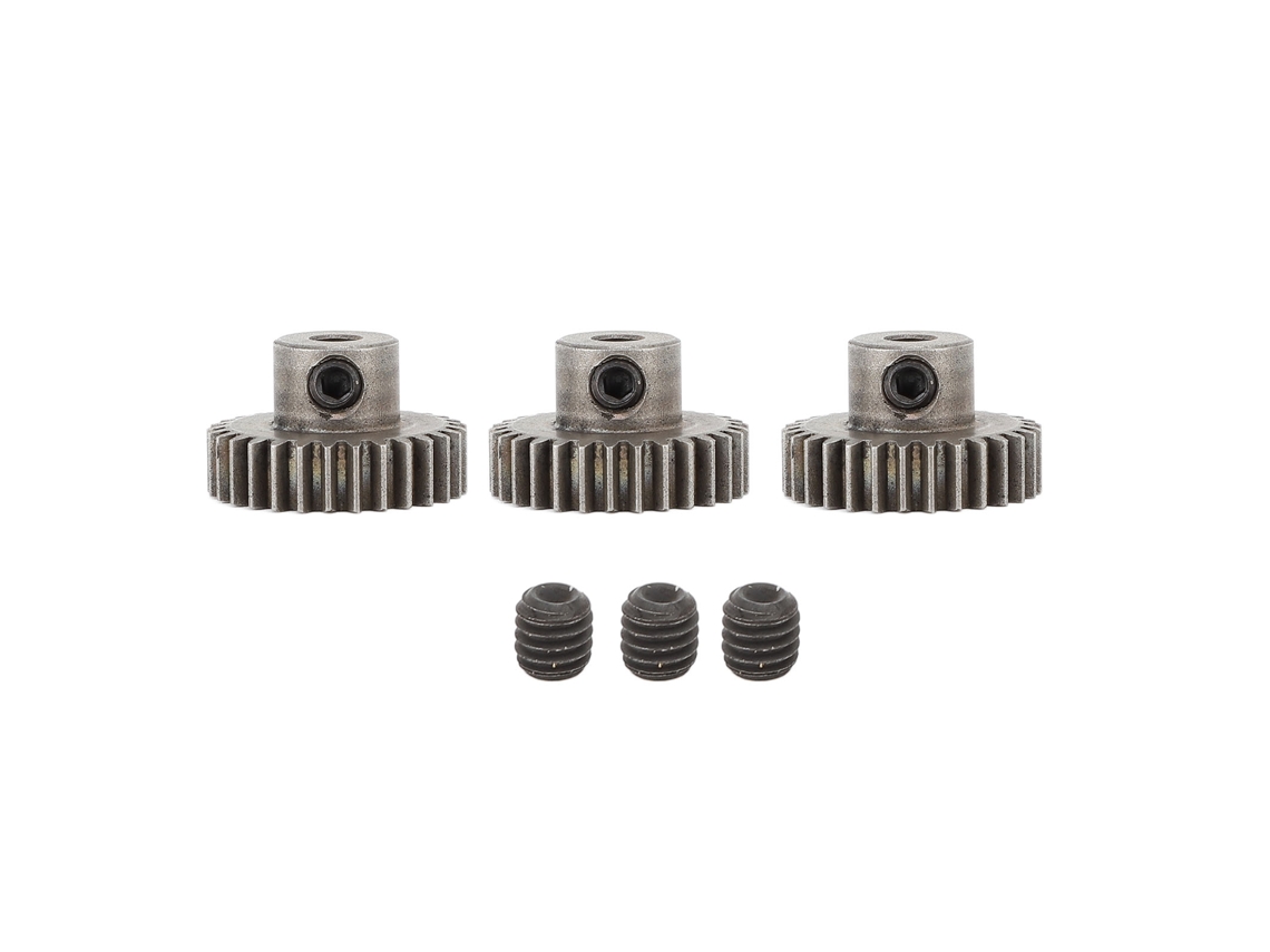 3 Piezas De Engranajes De Motor Para Coche Rc M0.6 3.175mm Piñón De Aleación De Acero En Polvo 29t Compatible Con Hsp Axial Traxxas Redcat