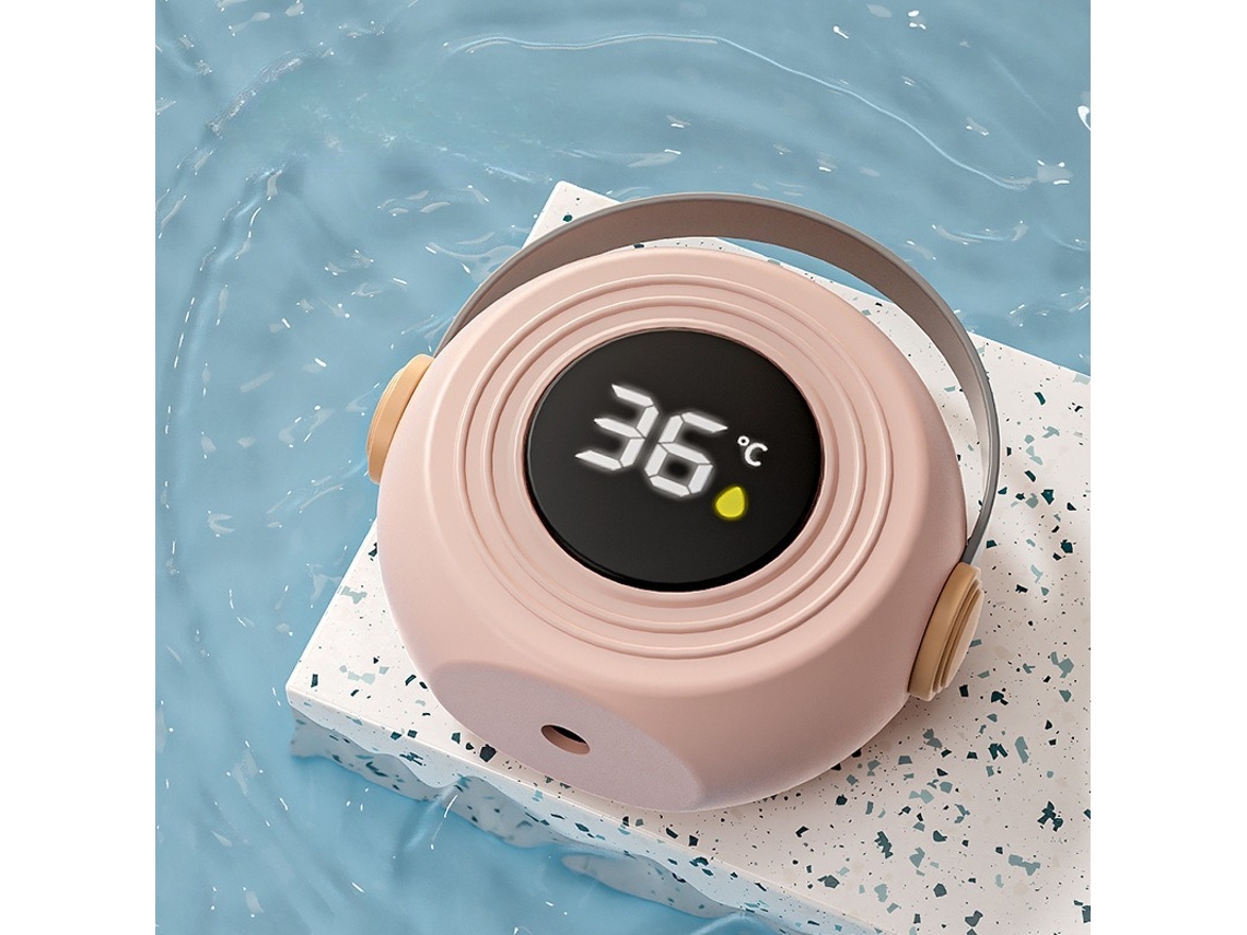 Termómetro electrónico para baño de bebés Yuysan, material ABS, caja con altavoz rosa