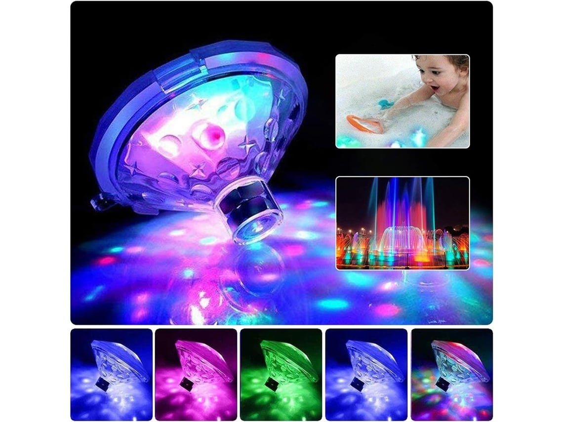Lámpara LED para piscinas con clasificación de protección IP68, apta para bañeras, piscinas y spas.