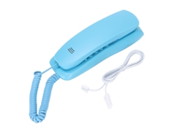 Telefone Fixo Com Função Mudo Redial Toque Musical Compatível Com Discagem P/t Para Escritório Hotel Casa Azul