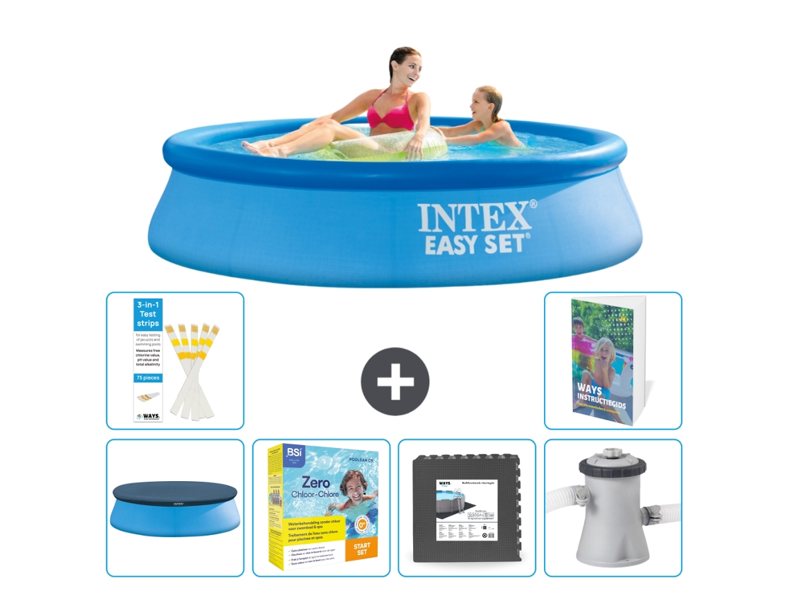 Intex Piscina Easy Set Redonda - 244x61 Cm - 7-peças S85