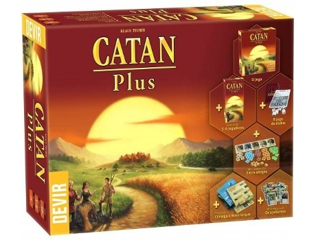 Juego de Mesa DEVIR Catan Plus (Edad Mínima: 10 años - Portugués)