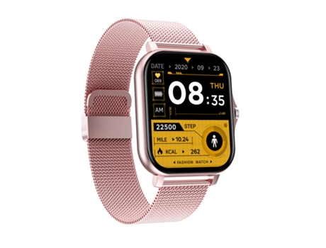 Pulsera Smartwatch Podómetro Monitoreo del ritmo cardíaco Bluetooth Pantalla de llamada Pantalla táctil Acero en polvo JL-EIGHT