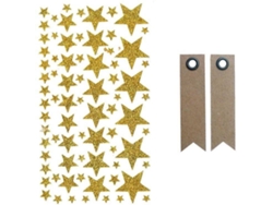 Pegatinas YOUDOIT Estrellas con Brillo (29,5 x 14,5 cm)