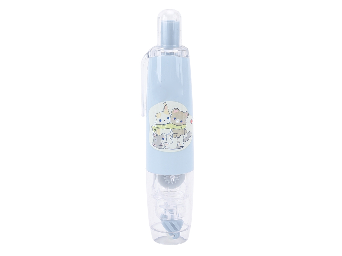Rodillo De Cinta Doble Cara Retráctil Recargable Cr-545 Azul Para Manualidades, Capacidad Grande