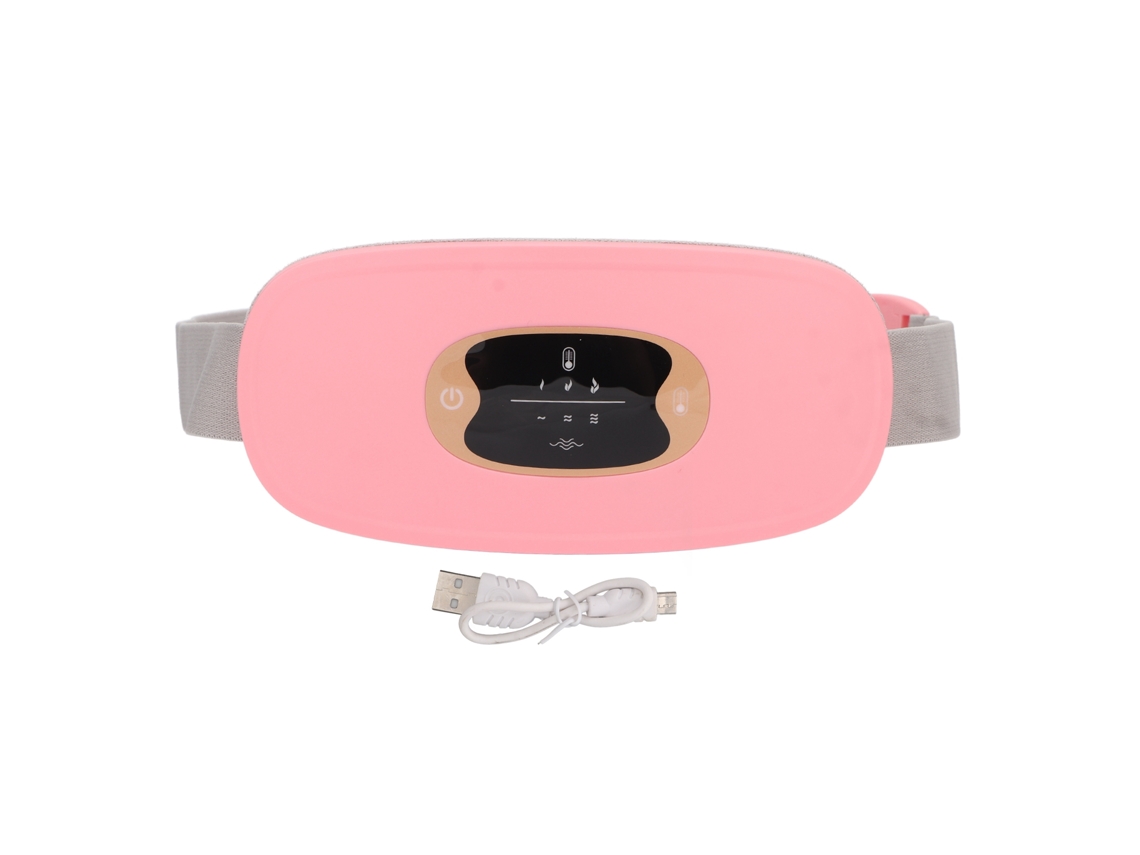 Cinturón Lumbar Eléctrico Rosa Con Calefacción Para La Menstruación Femenina.