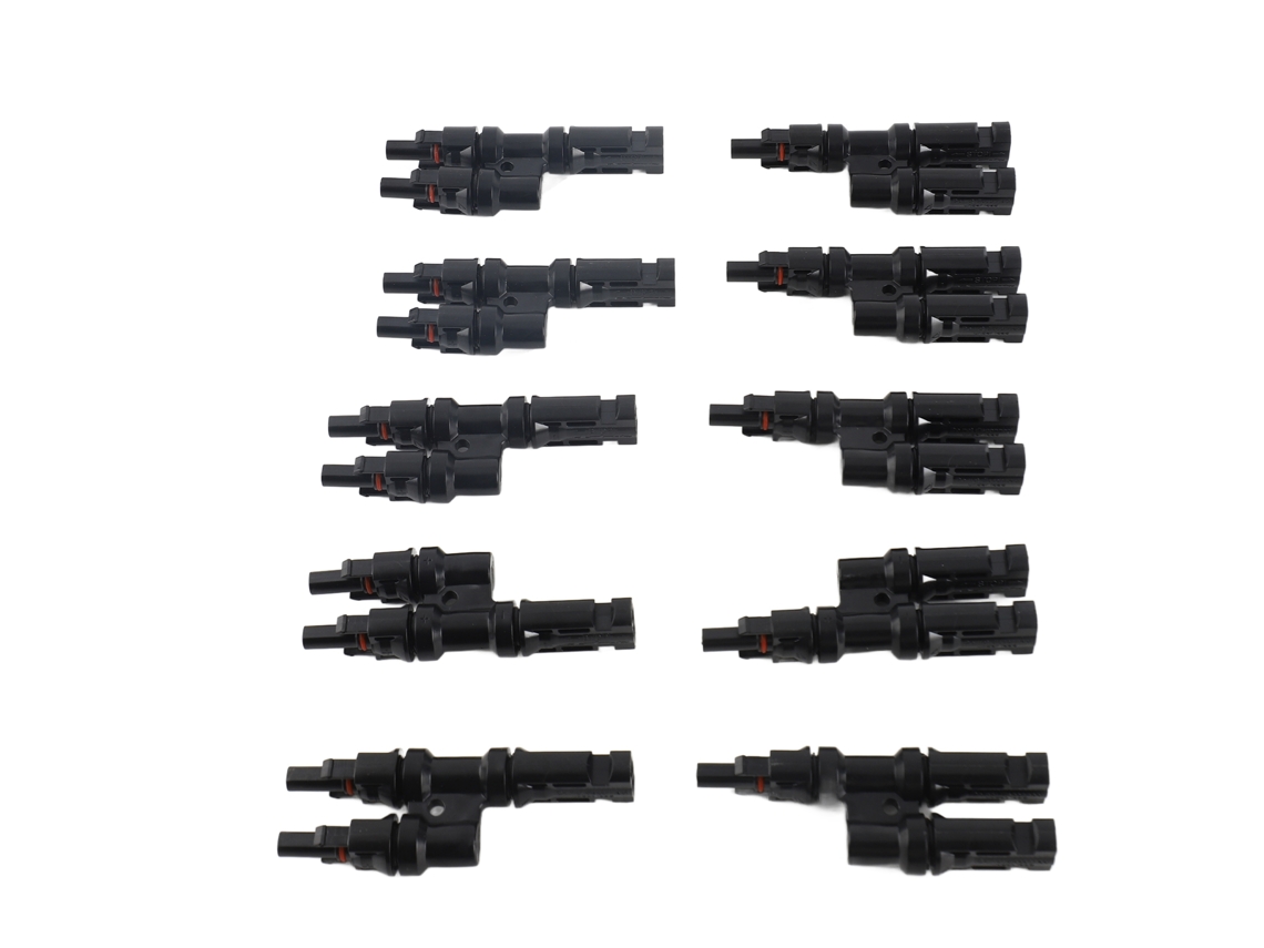 Conectores Y para paneles solares (1000 V IP68 macho-hembra)