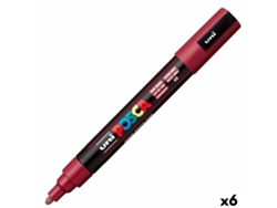 Rotuladoras POSCA Pc-5M Grená 6 Unidades