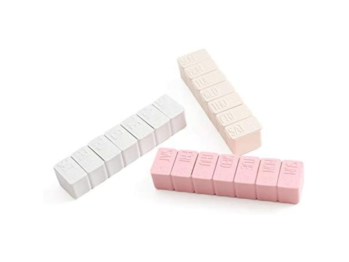 Organizador Semanal De Pastillas Con 3 Frascos, Pastillero Grande De Viaje Diario Con Espacio Adicional Para Omega 3 Y Vitaminas.