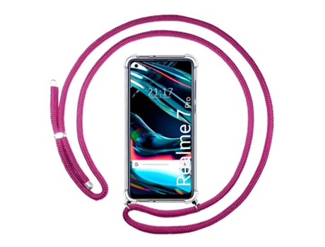 Carcasa Realme 7 Pro TUMUNDOSMARTPHONE Colgante Rosa