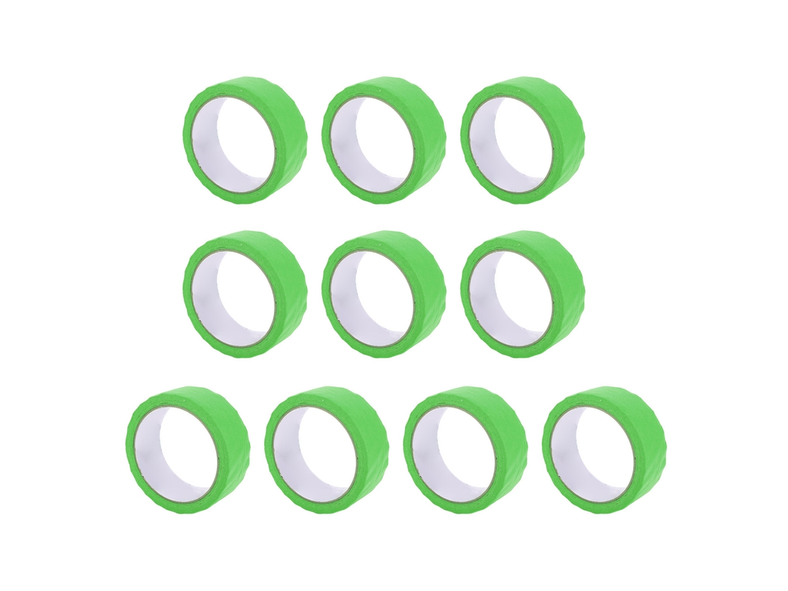 10 Unidades De Cinta De Pintor Verde, Papel De Enmascarar Multisuperficie Master Para Azulejos Y Vidrio.