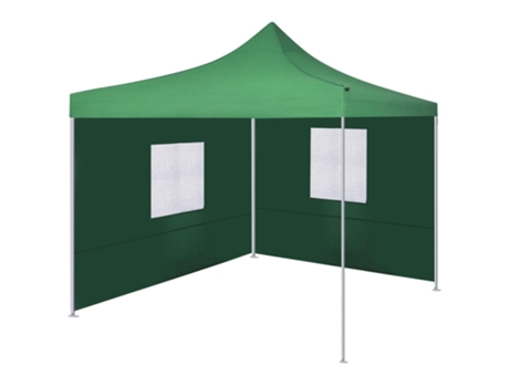 MAISON EXCLUSIVE Carpa pleglable con 2 paredes 3x3 m verde