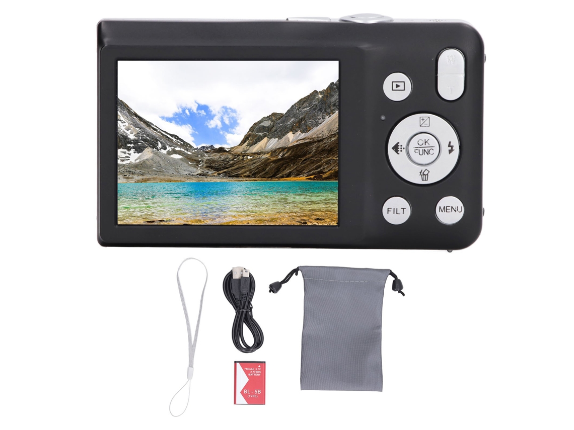 Câmera Digital Inteligente 8k 68mp Com Tela 2.7 Polegadas E Zoom Digital 16x Para Fotografia E Vídeo