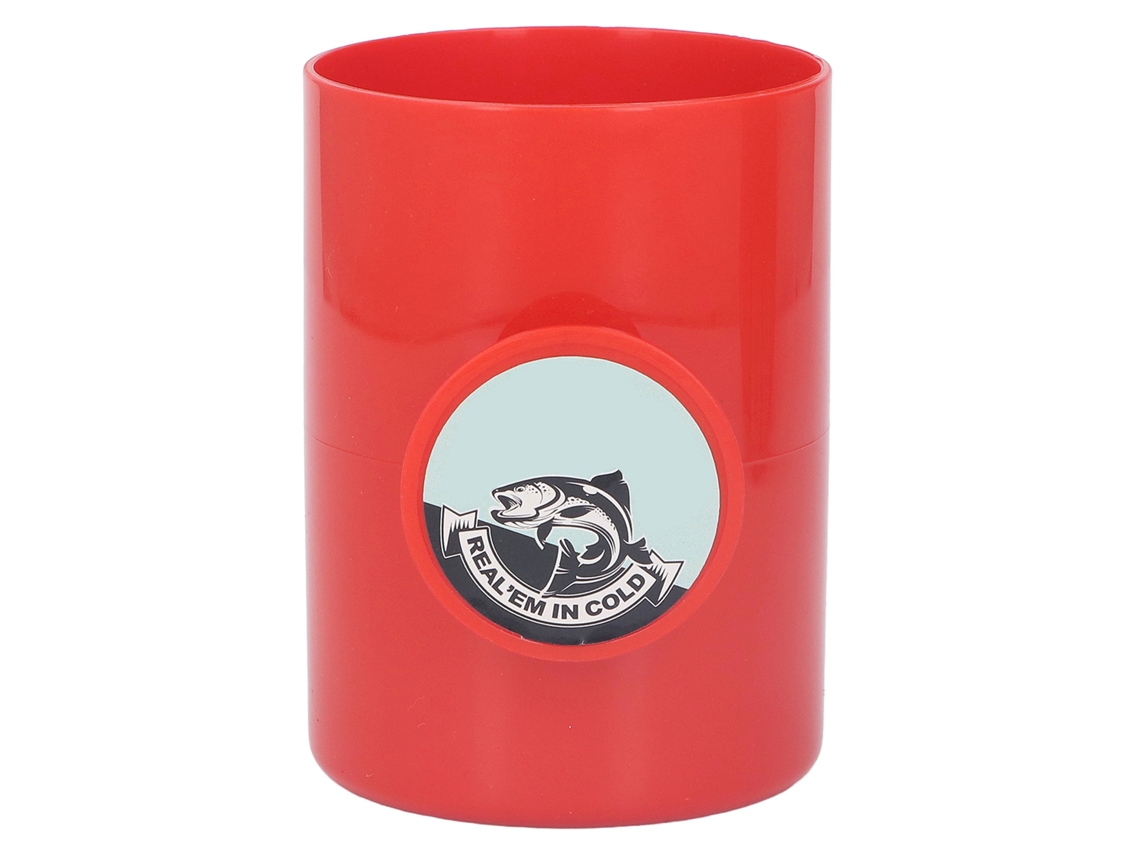 Nevera Portátil Para Latas De Pesca Con Carrete De Hilo Manual, Tapa Dura De Plástico, Para Bebidas, Regalo Único, Roja