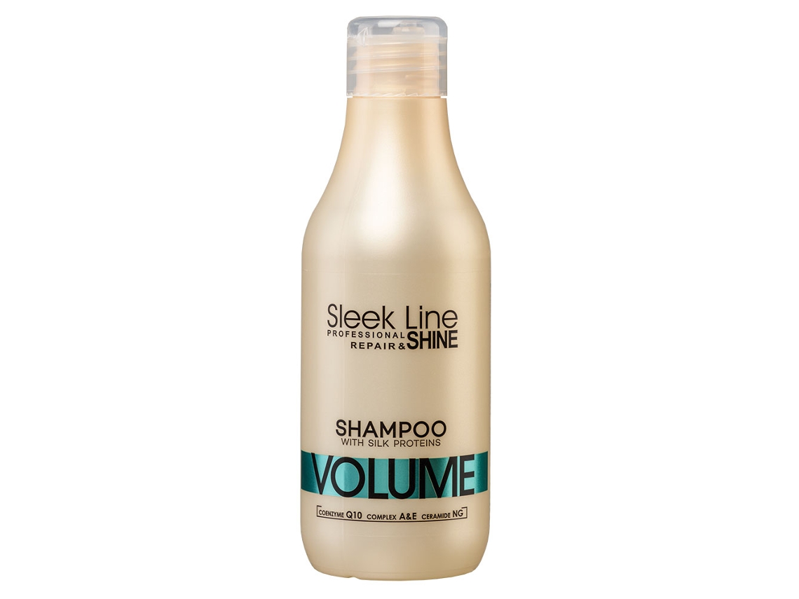 Champú Stapiz Sleek Line Con Seda Para Volumen, 300 Ml