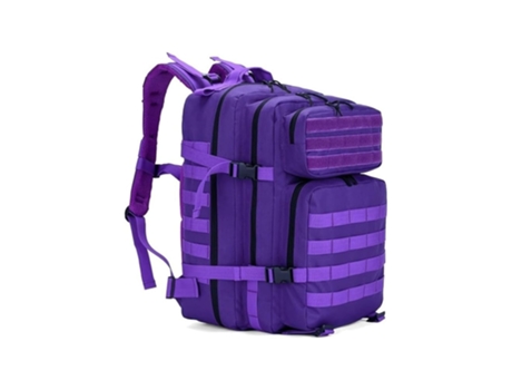 Mochila Tácticas Militar 45L Bolsa Equipaje de Mano Cabina Crossfit Plegable Impermeable Mochila de Senderismo Lila