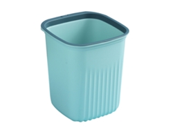 Papelera de plástico Baok-lixeira para cocina, oficina, baño y sala de estar con anillo de retención.