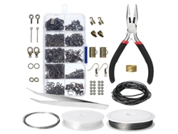 Kit De Accesorios Para La Fabricación De Joyas Diy Con Hebillas, Anillos Y Herramientas Básicas.