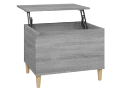 Mesa de Centro de Apoyo 60X44,5X45 Cm Derivados de Madera Gris Sonoma