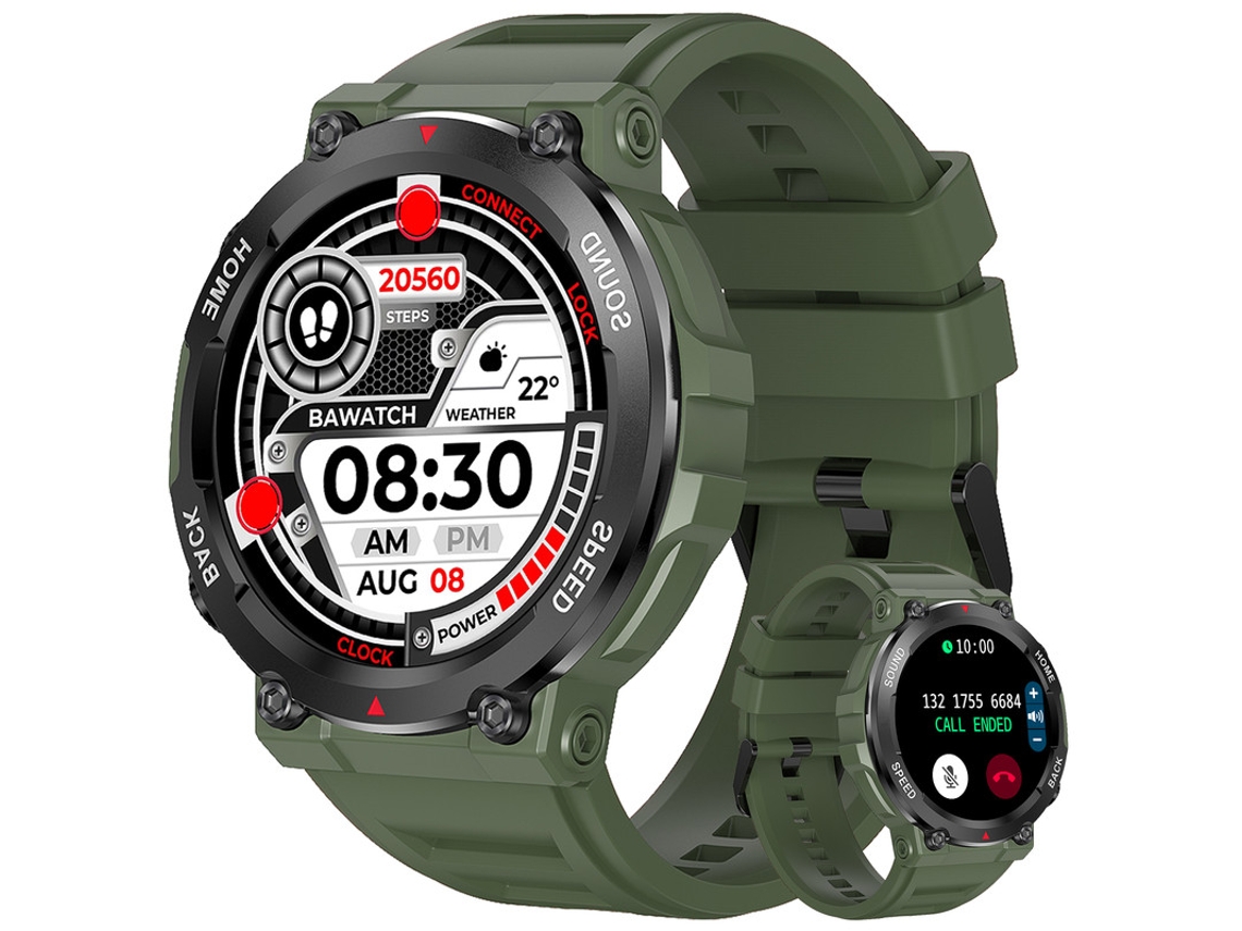Reloj inteligente Yizhood I96 con batería de larga duración de 35 días, color verde