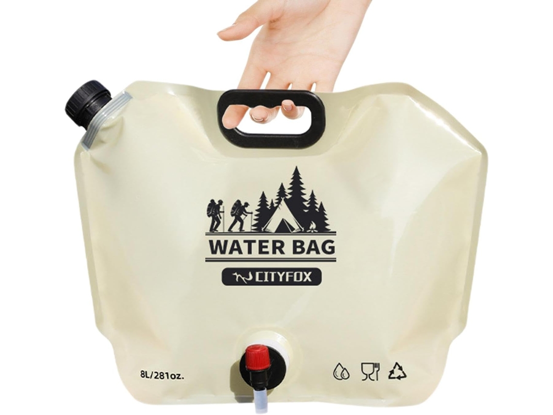 Botella de agua plegable, jarra plegable - Depósito de agua potable plegable