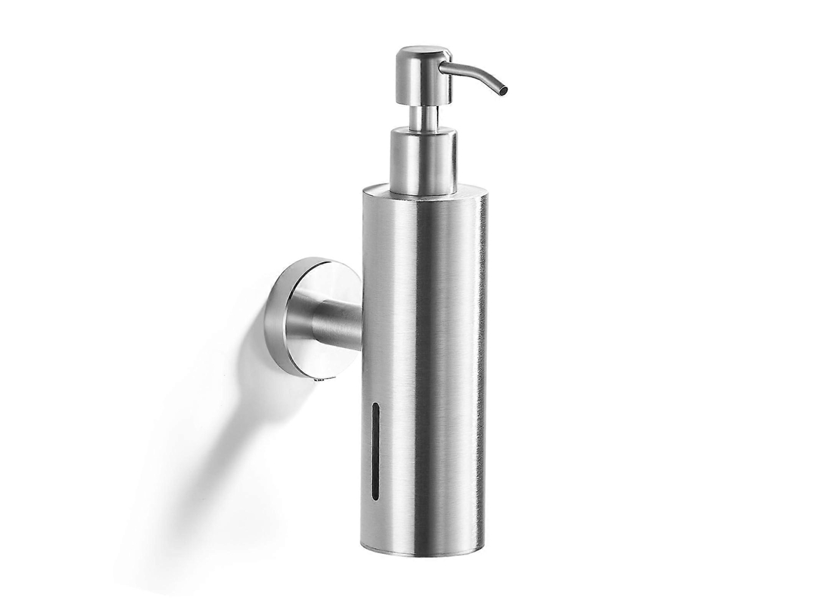 Dispensador de jabón de pared Rosewell de acero inoxidable con acabado en níquel cepillado para baño