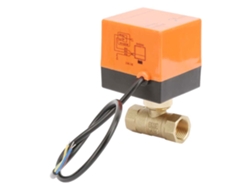 Válvula De Bola Motorizada De Latón Dn15 1/2" 3 Cables 2 Vías Ca 220v