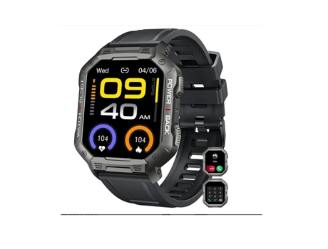 Relojes inteligentes para hombres, reloj inteligente para teléfonos Android y compatible con iPhone, rastreador de actividad física 5ATM con presió...