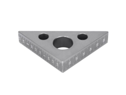 Regla Triangular De Aleación De Aluminio 45/90 Grados Medidor De Ángulo Recto Para Carpintería