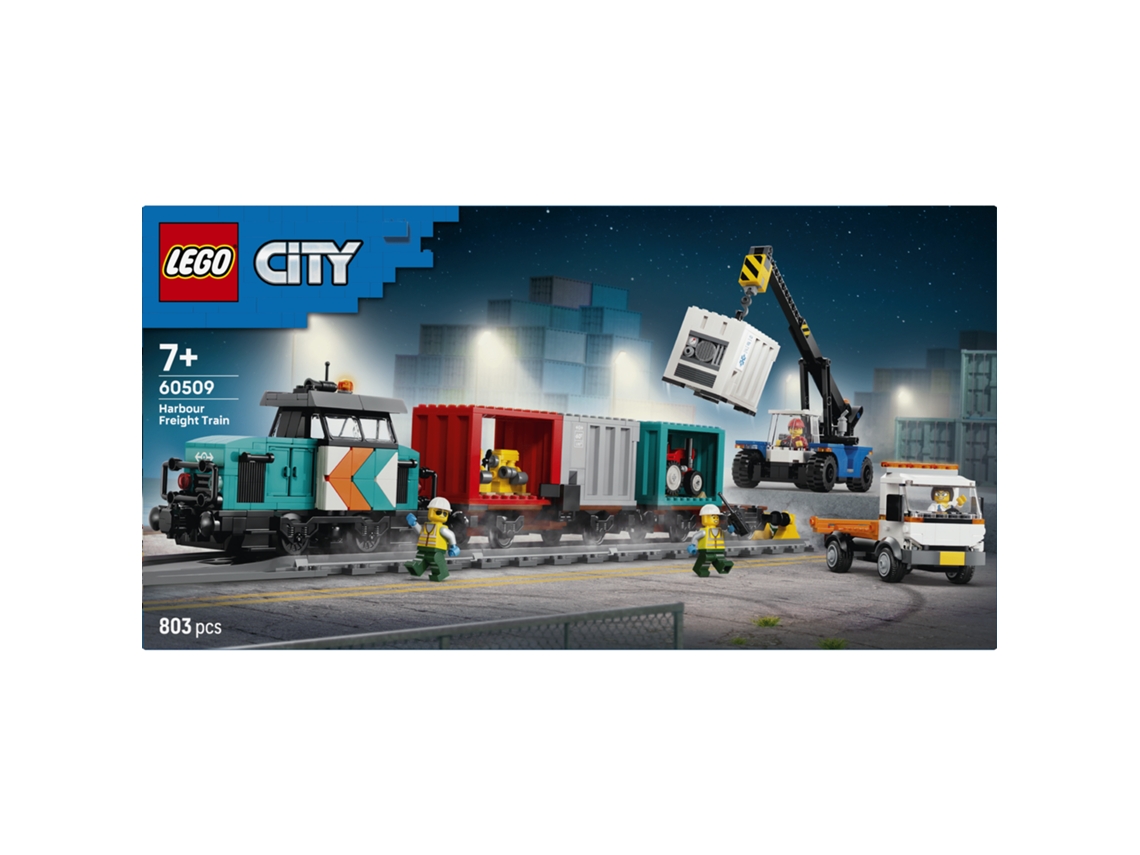 Lego City - Puerto De Trenes De Mercancías Con Grúa Y Camión - 60509