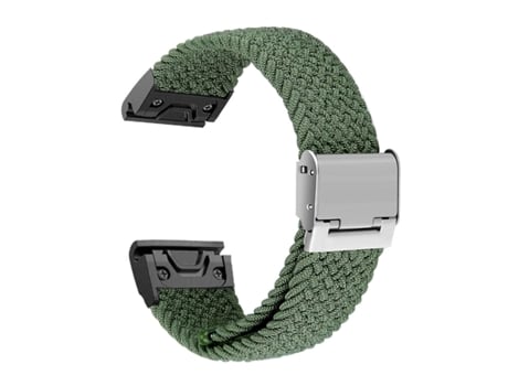 Correa Pulsera Trenzada Flexible para Garmin Tactix 7 Pro Ballistics Edition Verde