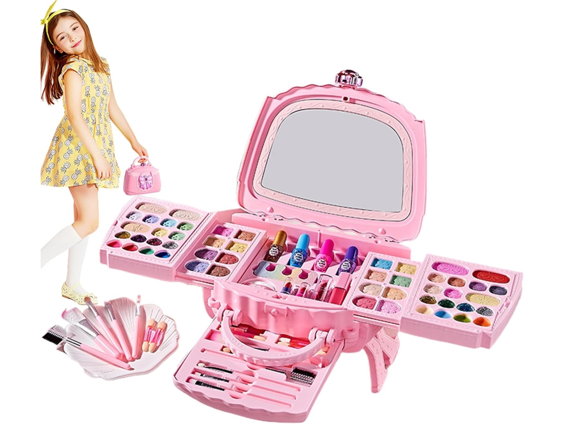 Kit de maquillaje para niñas, set de cosméticos, maquillaje lavable, juego seguro, Fanta Vayotoy
