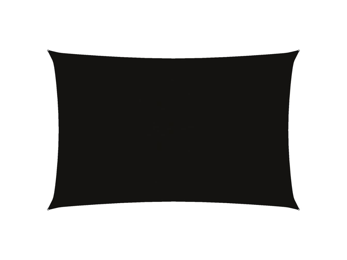 Maison Exclusive - Toldo De Vela Rectangular Tela Oxford Negro 5x8 M