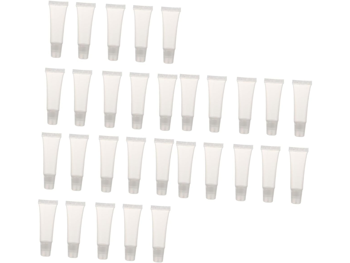 Conjunto De 60 Tubos De Brilho Labial E Recipientes Cosméticos Para Amostras De Protetor Solar E Loção.